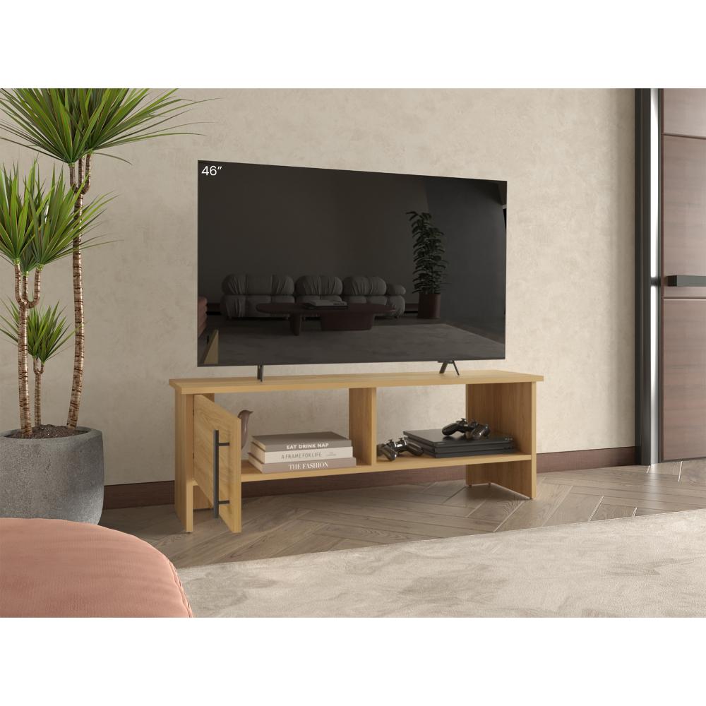 Mesa Para Tv Navi, Fresno Europeo, Para Televisor Hasta 55 Pulgadas Con Puerta ZF