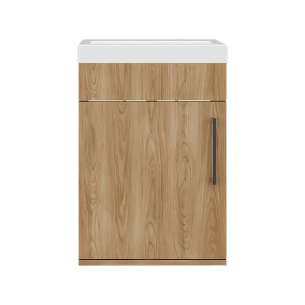 Mueble Lavamanos Flotante Oxford, Fresno Europeo, Incluye Lavamanos 40cm ZF