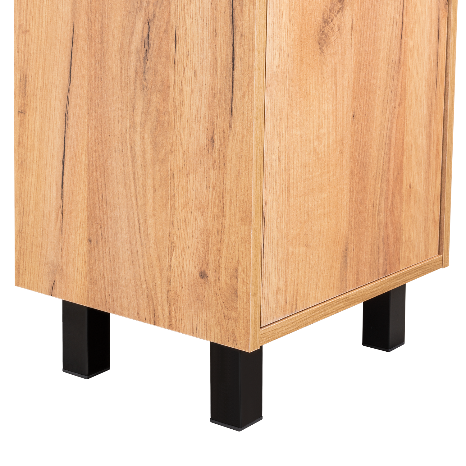 Mueble Lavamanos a Piso Oxford, Fresno Europeo y Plomo, Incluye Lavamanos 40cm ZF