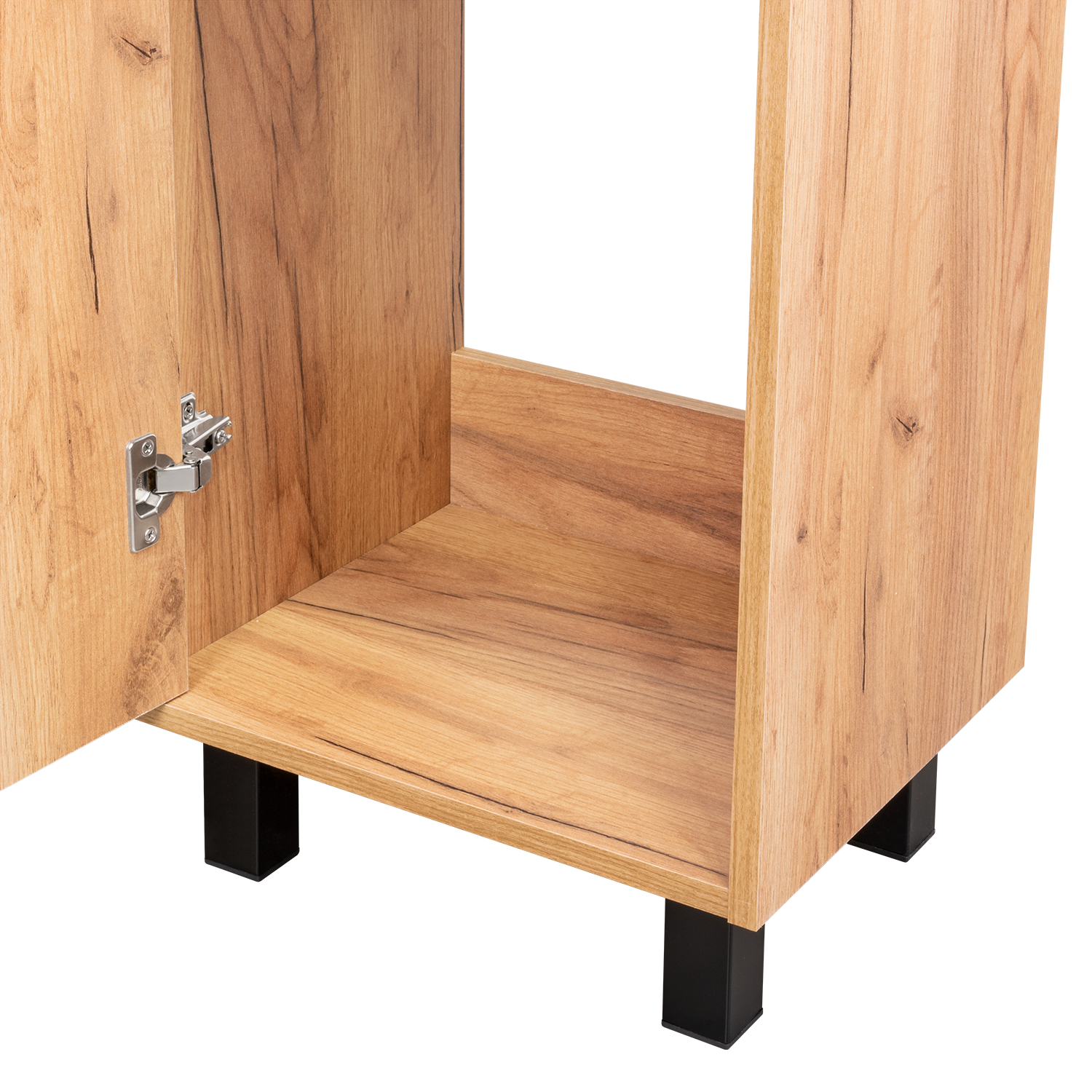 Mueble Lavamanos a Piso Oxford, Fresno Europeo y Plomo, Incluye Lavamanos 40cm ZF