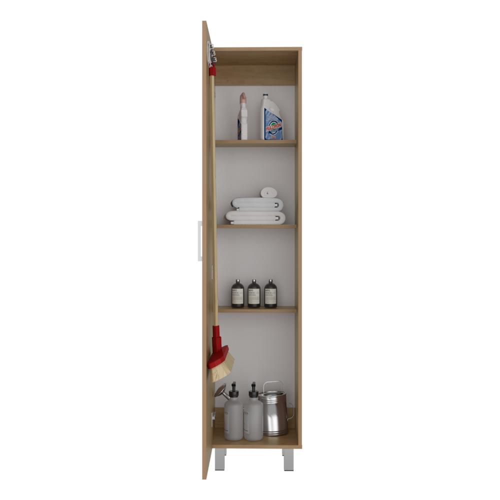 Mueble de Aseo Vinto, Fresno Europeo, con Colgador de Escobas ZF