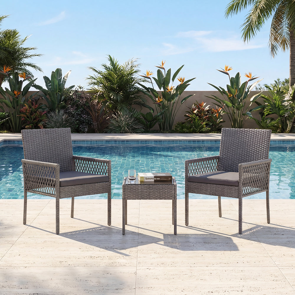 Sala de Exterior Coba , Gris, Dieño moderno