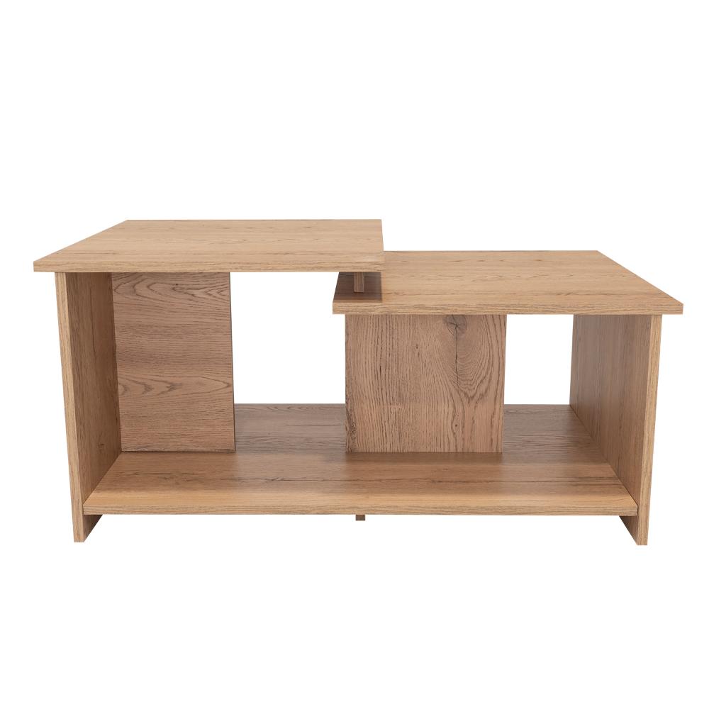Mesa de Centro Wema, Macadamia, con Amplio Espacio Ideal Para Ubicar Decoraciones