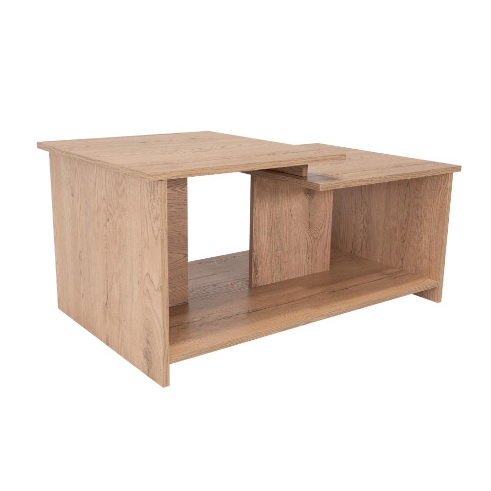 Mesa de Centro Wema, Macadamia, con Amplio Espacio Ideal Para Ubicar Decoraciones