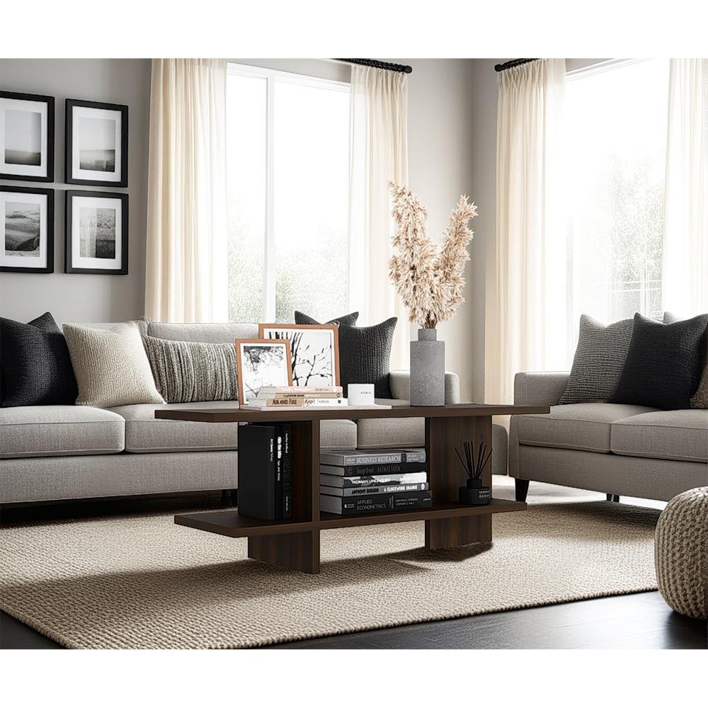 Mesa para TV Leeds, Nogal Europeo, para Televisor hasta 50"