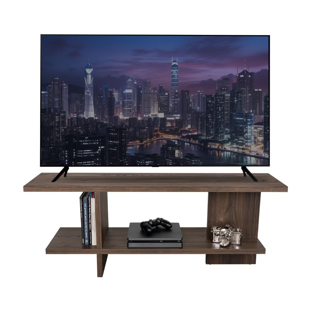Mesa para TV Leeds, Nogal Europeo, para Televisor hasta 50"
