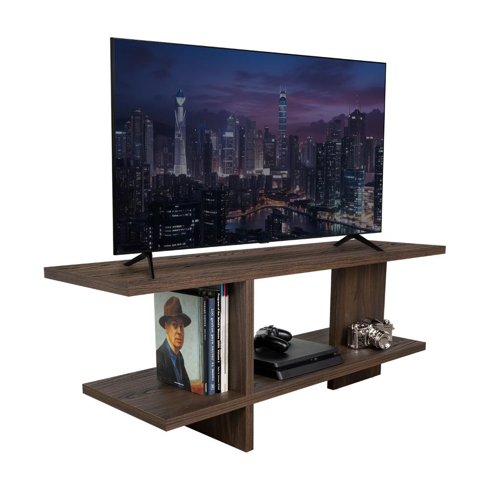 Mesa para TV Leeds, Nogal Europeo, para Televisor hasta 50"