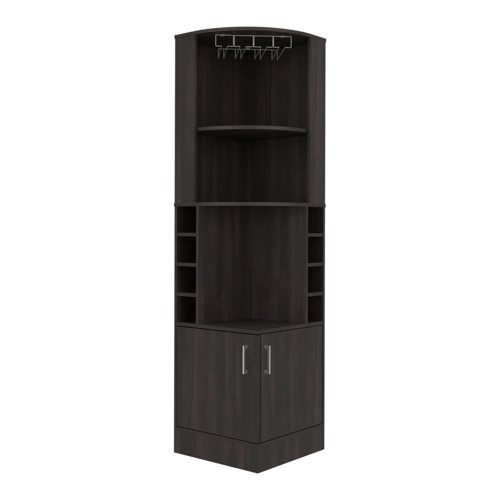 Bar Esquinero Ascher, Kronos Nogal, con Dos Puertas y Porta Copas ZF