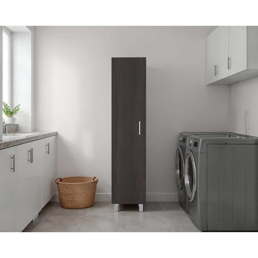 Mueble de Aseo Vinto, Nogal , Con colgador De escobas ZF