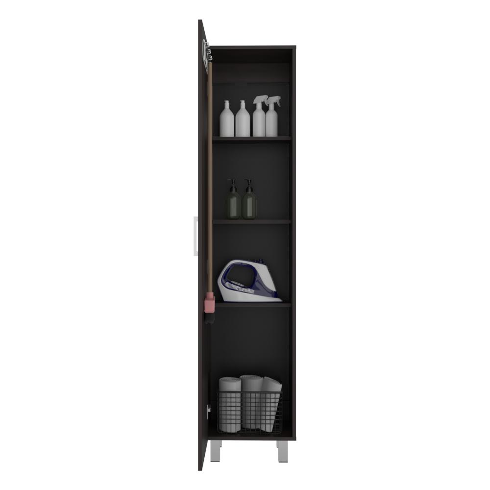Mueble de Aseo Vinto, Nogal , Con colgador De escobas ZF