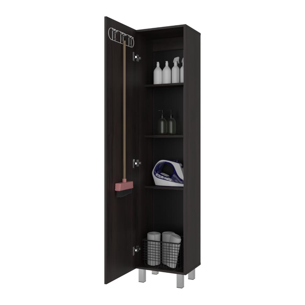 Mueble de Aseo Vinto, Nogal , Con colgador De escobas ZF