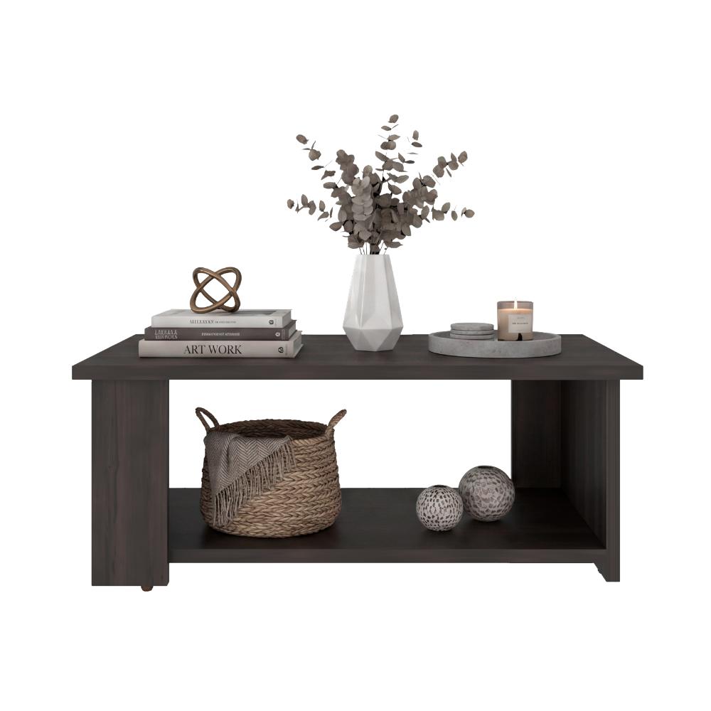 Mesa de Centro Dago, Nogal, con espacio para objetos decorativos ZF