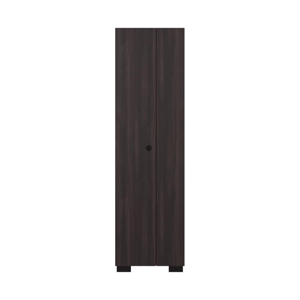Mueble de Aseo Blake, Kronos Nogal, Incluye colgador para escobas y variedad de entrepaños ZF