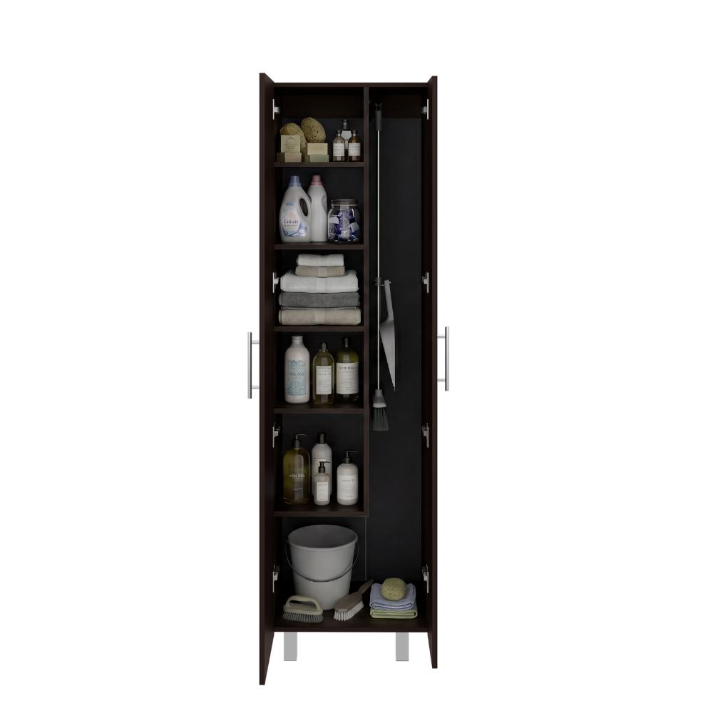 Mueble de Aseo Romana, Nogal, con Cinco Entrepaños Organizadores ZF