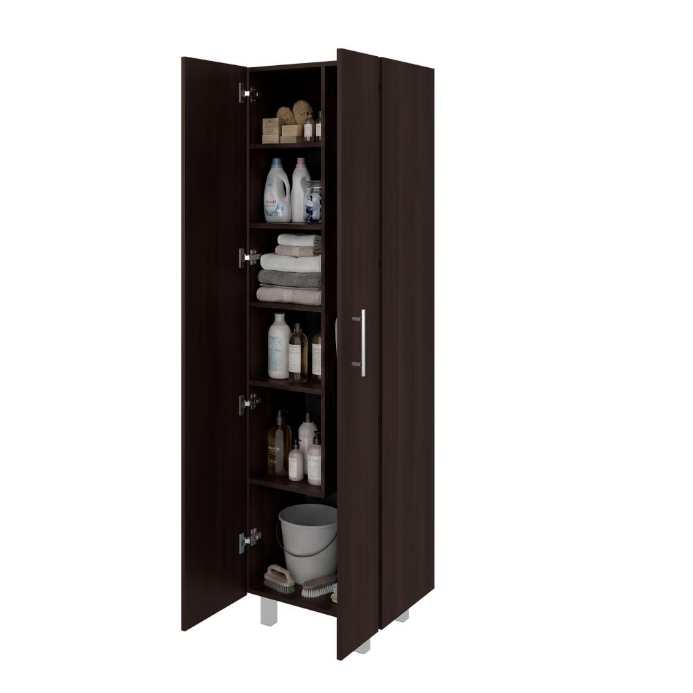 Mueble de Aseo Romana, Nogal, con Cinco Entrepaños Organizadores ZF