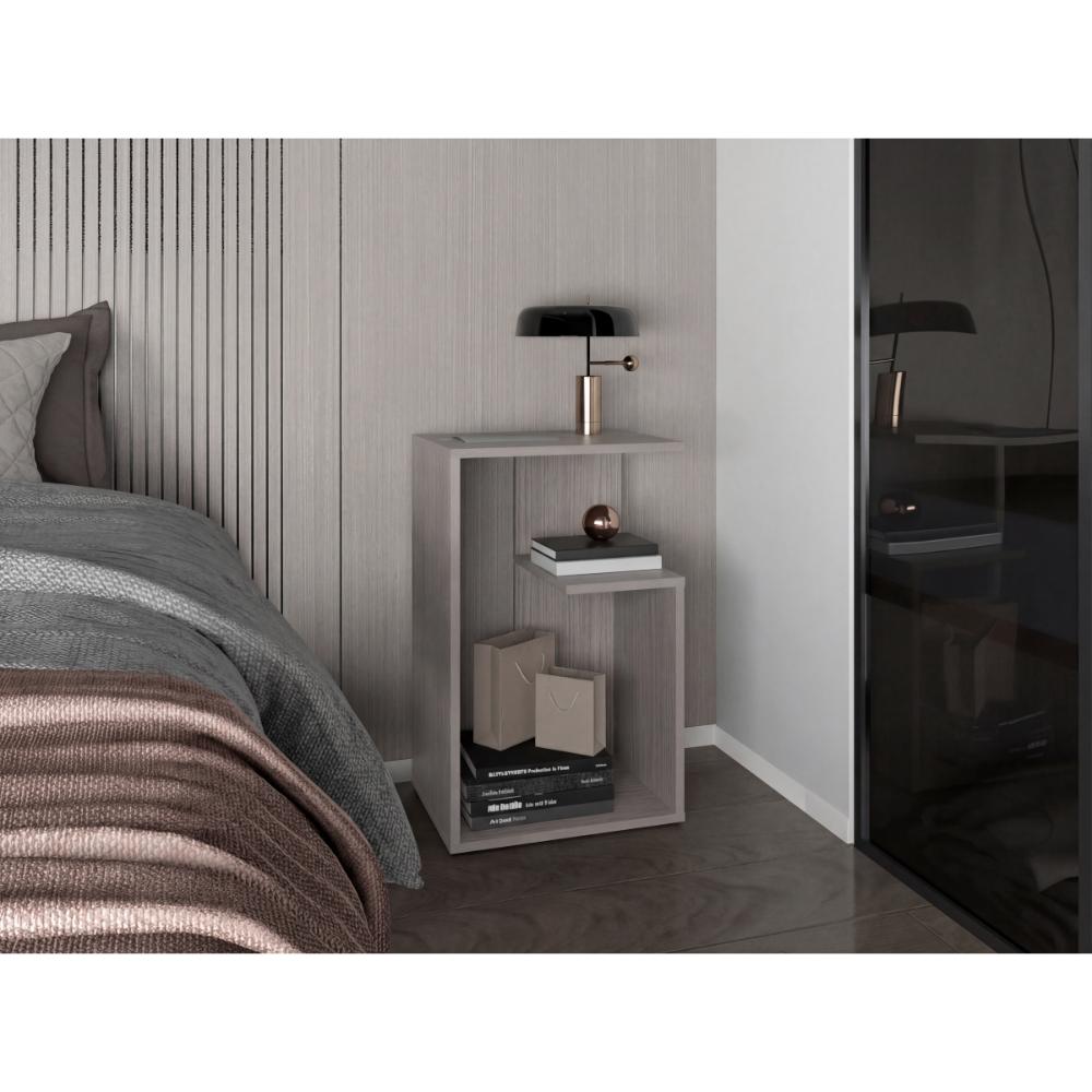 Mesa Auxiliar Evert, Positano, con diseño moderno y espacio para ubicar objetos ZF