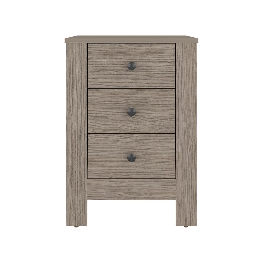 Mesa de Noche Freedom, Positano, con 3 cajones para almacenamiento y espacio para objetos decorativos ZF
