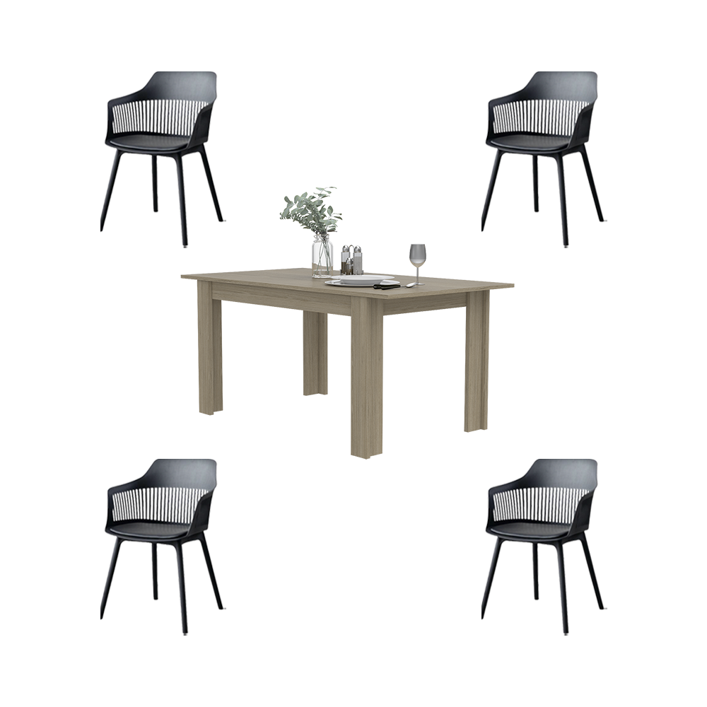 Combo Comedor Vibe , Incluye Comedor y 4 Sillas