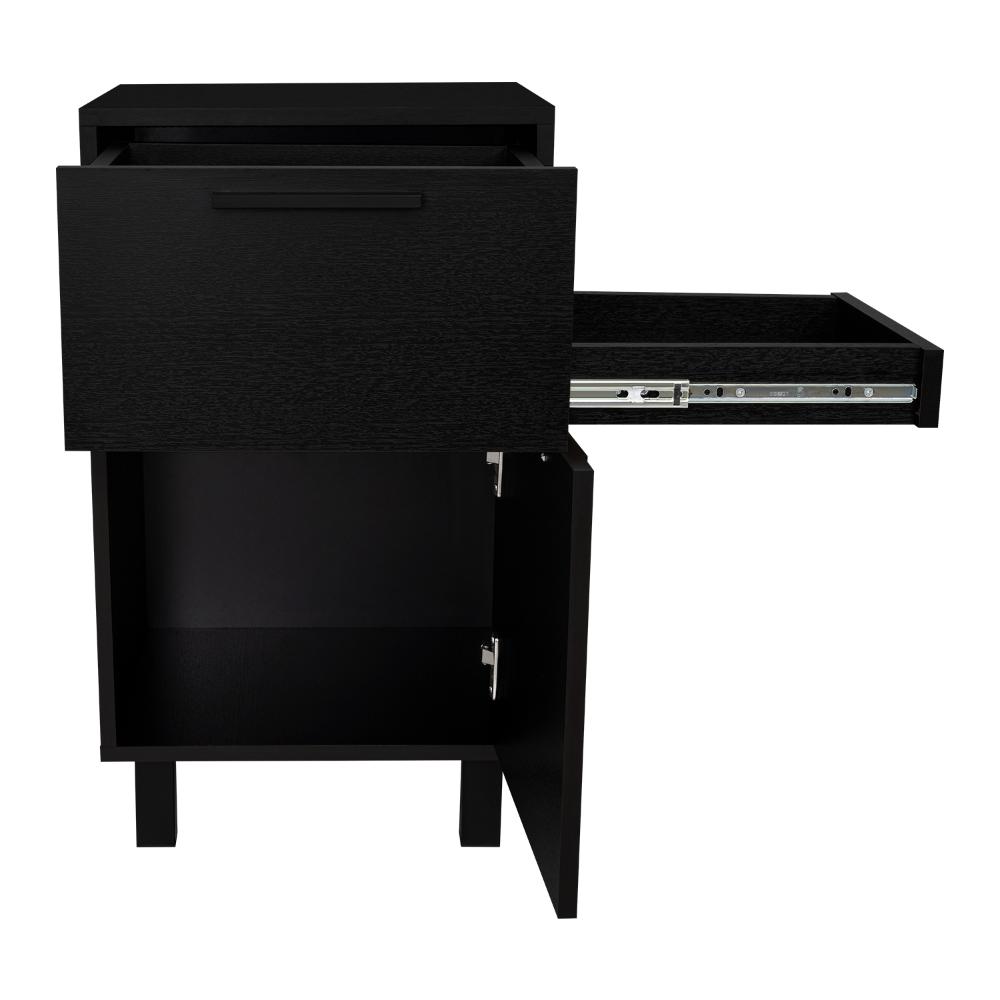 Mesa de Noche Secret, Wengue, con una puerta y cajón secreto ZF