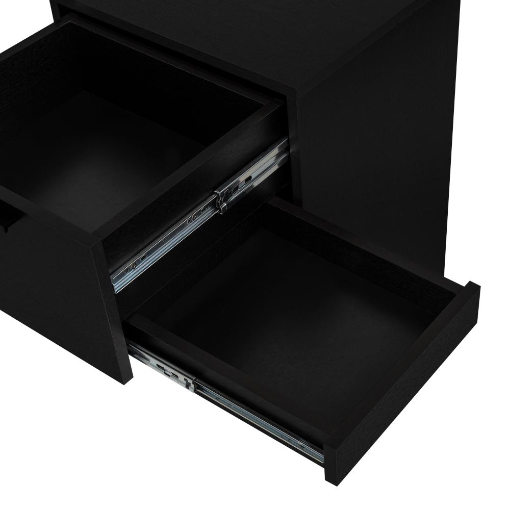 Mesa de Noche Secret, Wengue, con una puerta y cajón secreto ZF