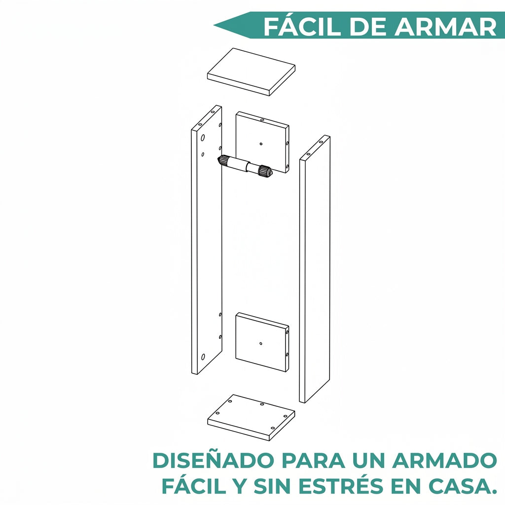 Organizador de Papel Balí, Wengue, para Cuatro Rollos ZF