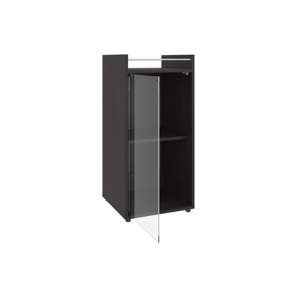 MiniBar Theba, Wengue, con espacio para botellas de vino y copas ZF