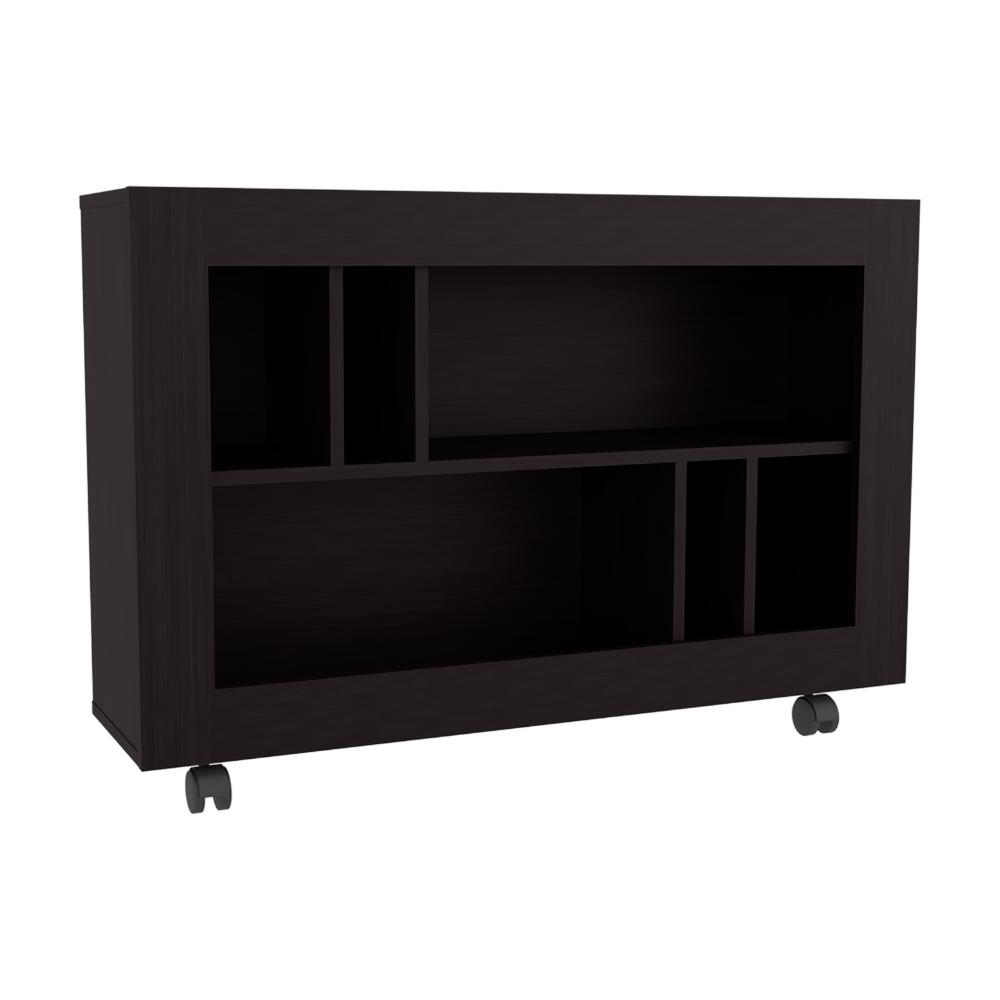 Mesa Auxiliar Joge, Wengue, con  espacio para guardar objetos como libros y decoracion ZF
