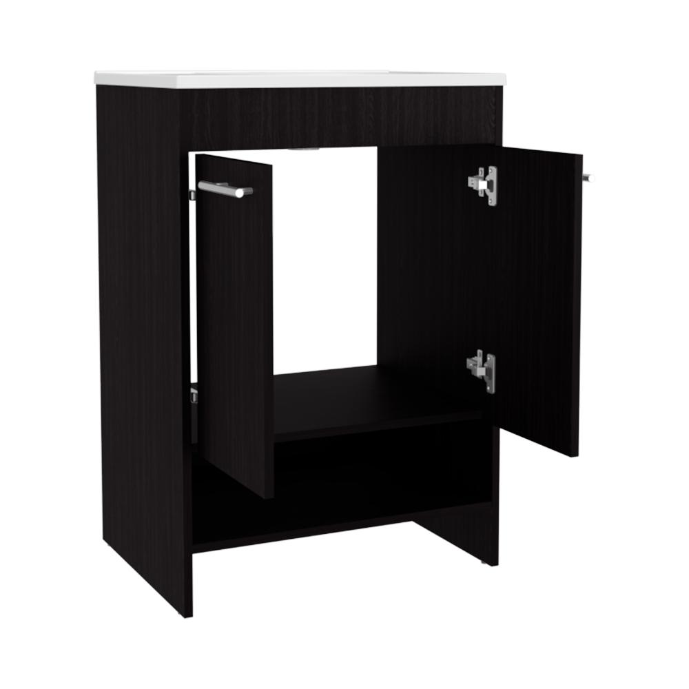 Mueble Para Lavamanos Lorenzo, Wengue, Incluye Lavamanos Praia 60 ZF