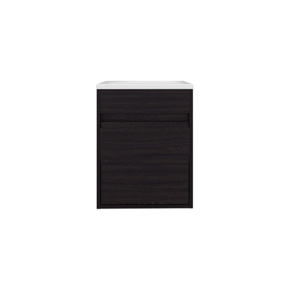 Mueble Para Lavamanos Furman, Wengue, Incluye Lavamanos Plastiglas Floresta 40 ZF