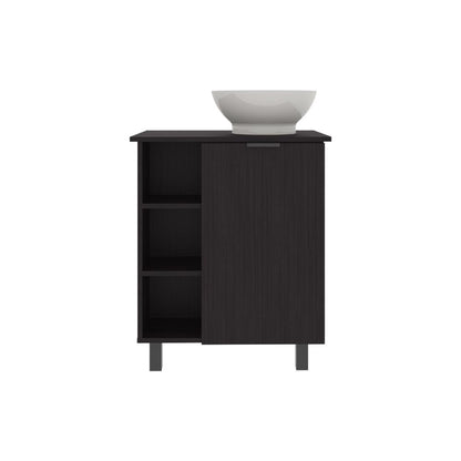 Mueble Para Lavamanos Alegra, Wengue, Incluye Lavamanos Vessel Sabina ZF