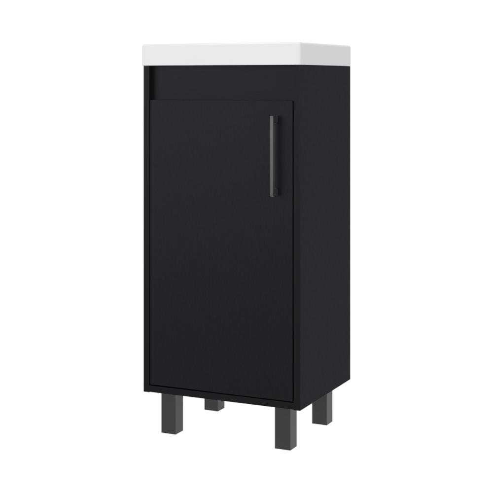 Mueble Lavamanos a Piso Oxford, Wengue, Incluye Lavamanos 40cm ZF