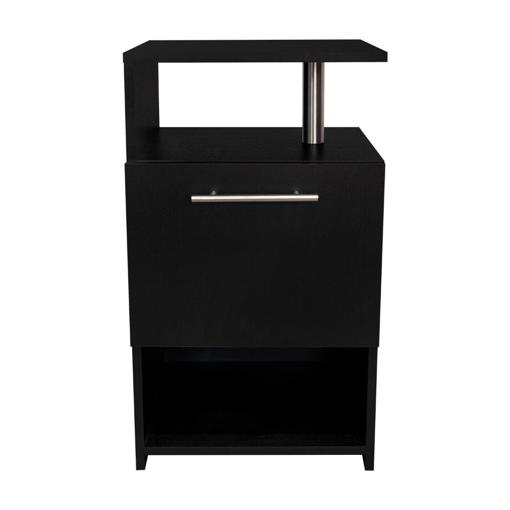 Mesa de Noche Altajena, Wengue, con Cajón para Guardar Objetos