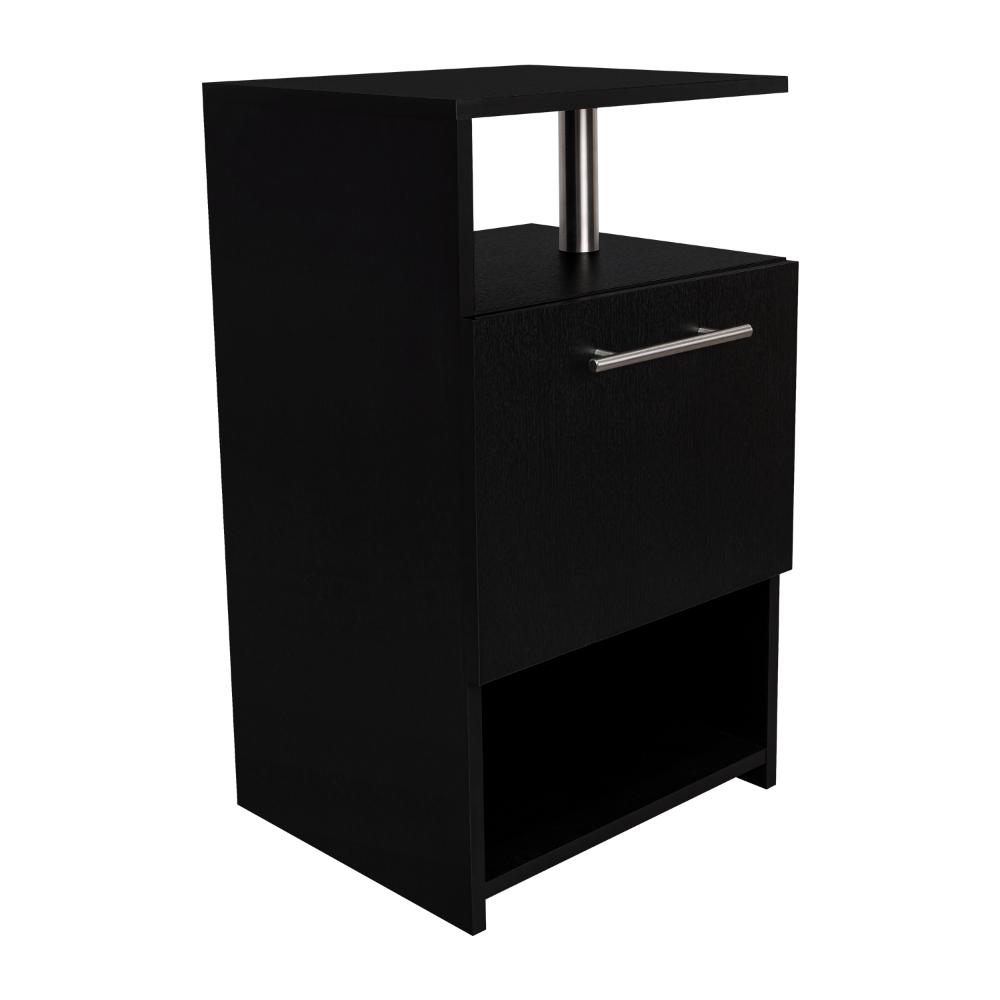 Mesa de Noche Altajena, Wengue, con Cajón para Guardar Objetos