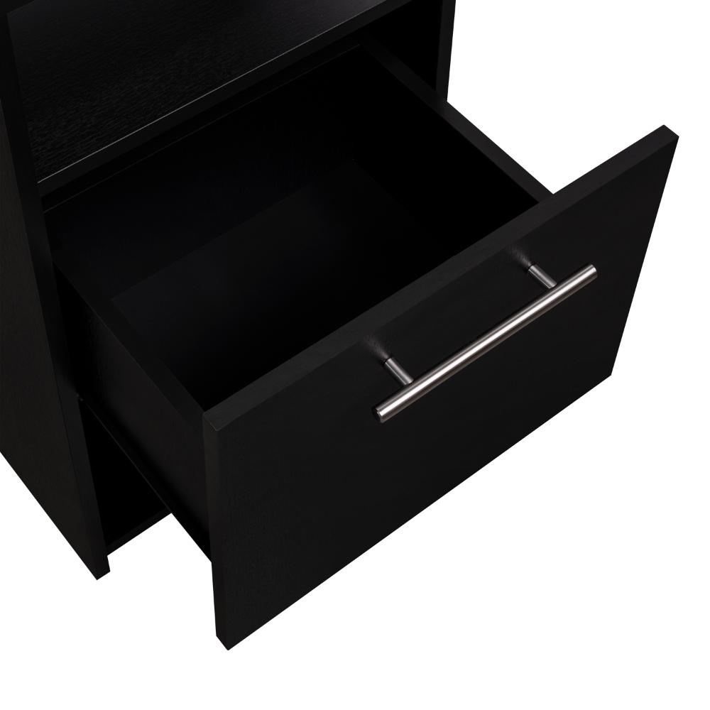 Mesa de Noche Altajena, Wengue, con Cajón para Guardar Objetos