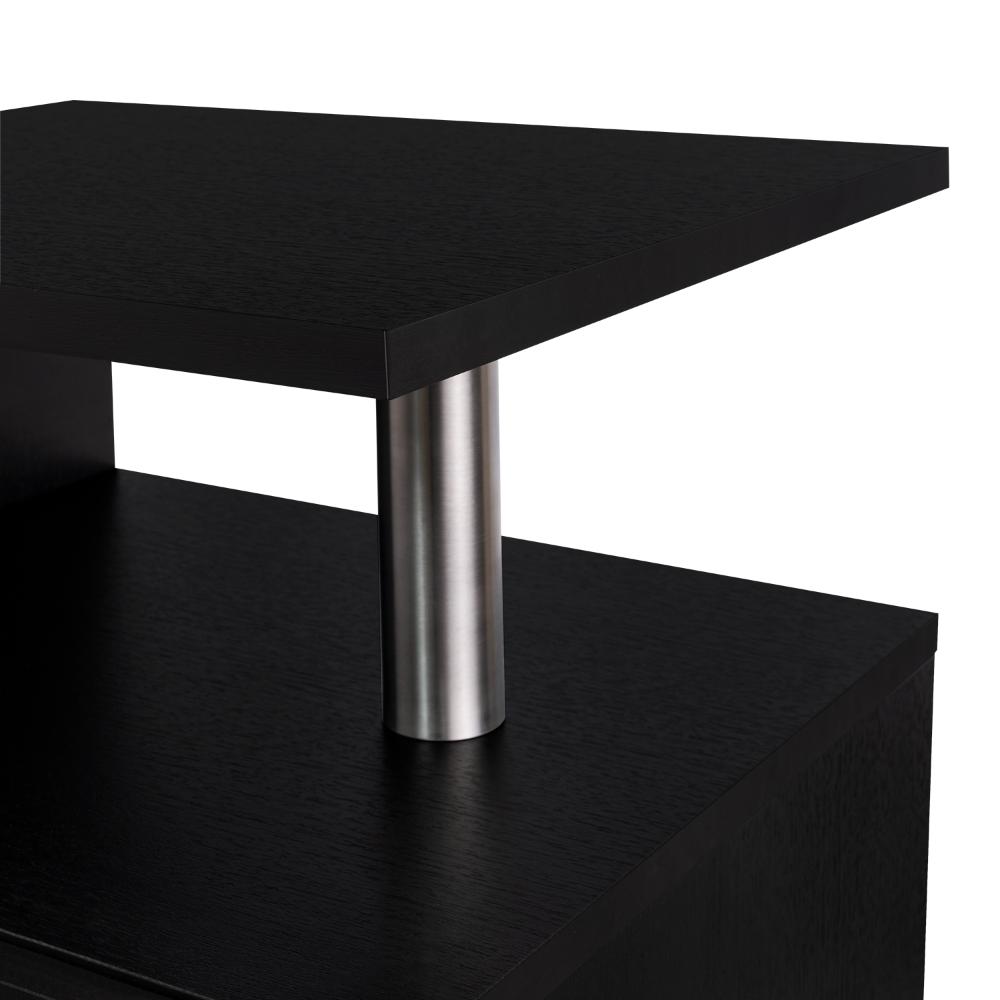 Mesa de Noche Altajena, Wengue, con Cajón para Guardar Objetos