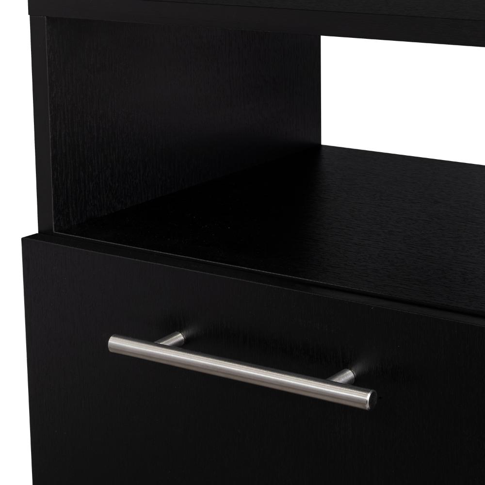 Mesa de Noche Altajena, Wengue, con Cajón para Guardar Objetos