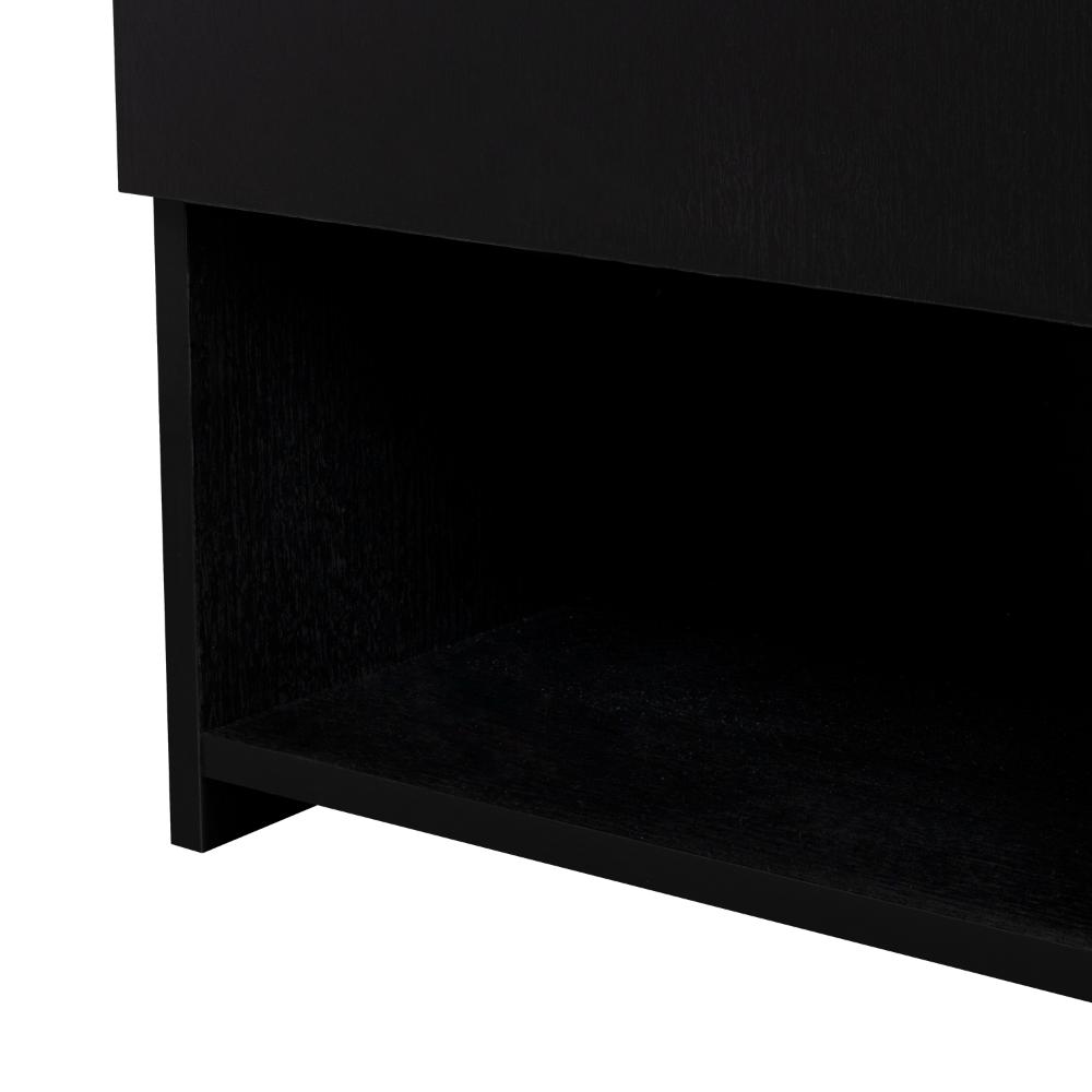 Mesa de Noche Altajena, Wengue, con Cajón para Guardar Objetos