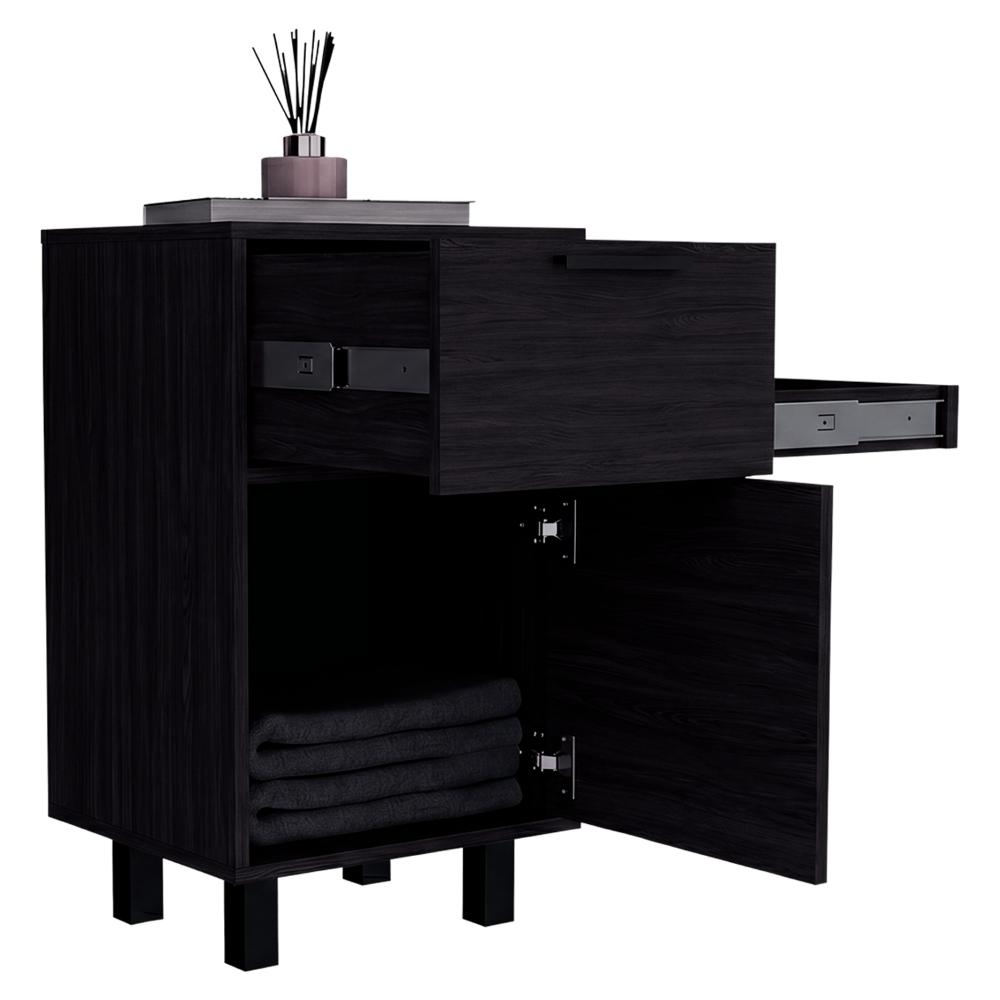 Mesa de Noche Secret, Kronos Wengue, con una puerta y cajón secreto ZF