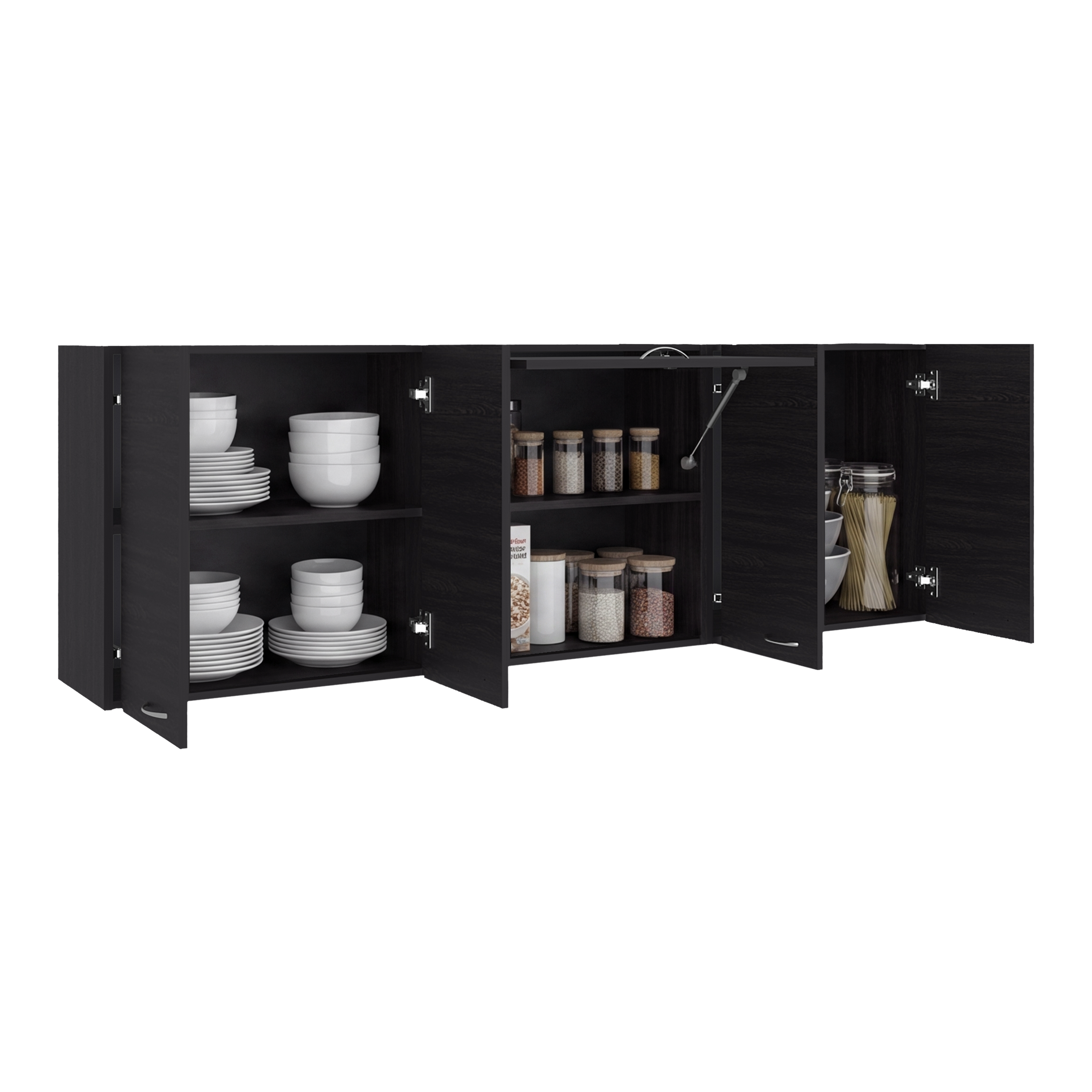 Gabinete Superior Oceana 180, Wengue, con Cinco Puertas Batientes ZF