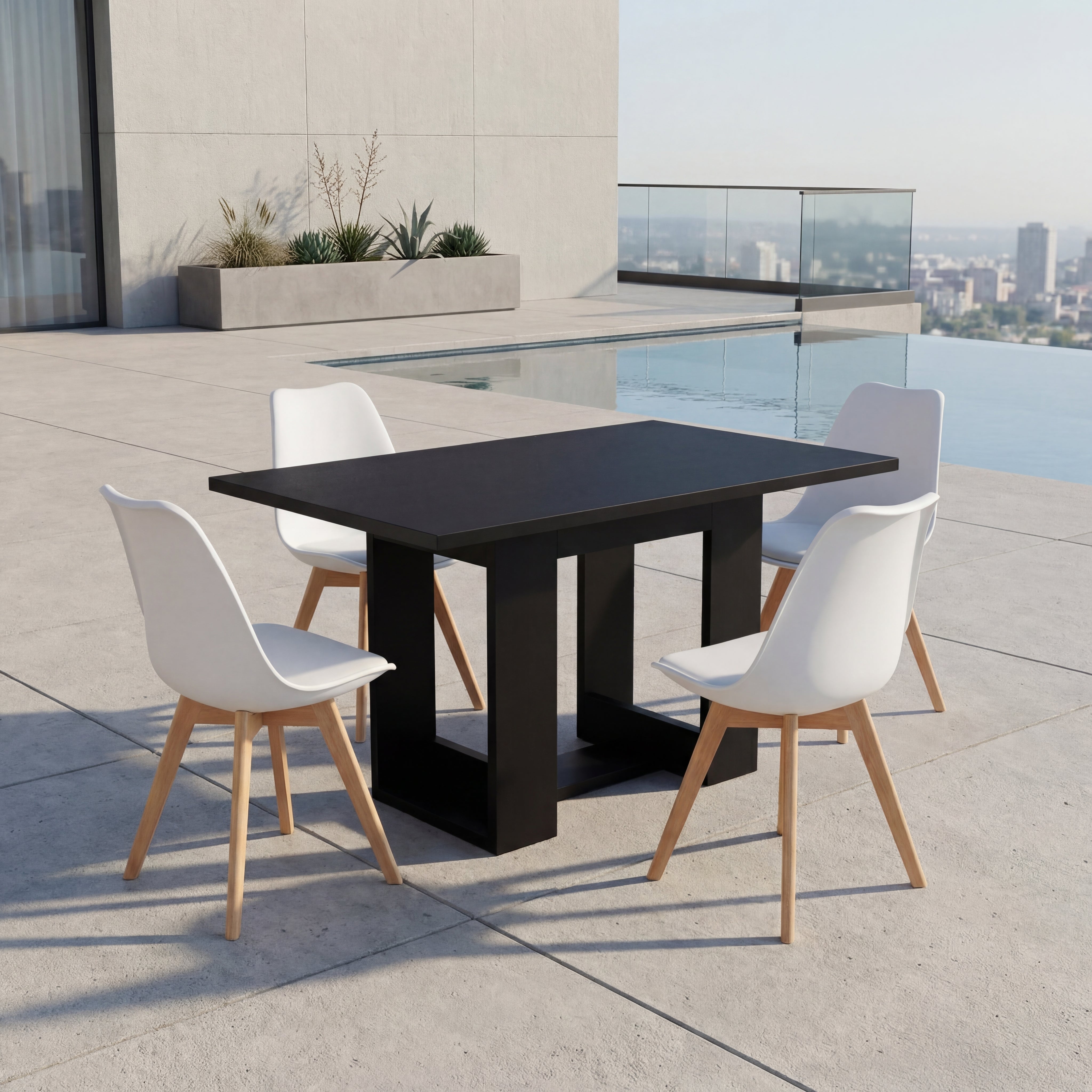 Combo Comedor Luan, Incluye Comedor y 4 Sillas
