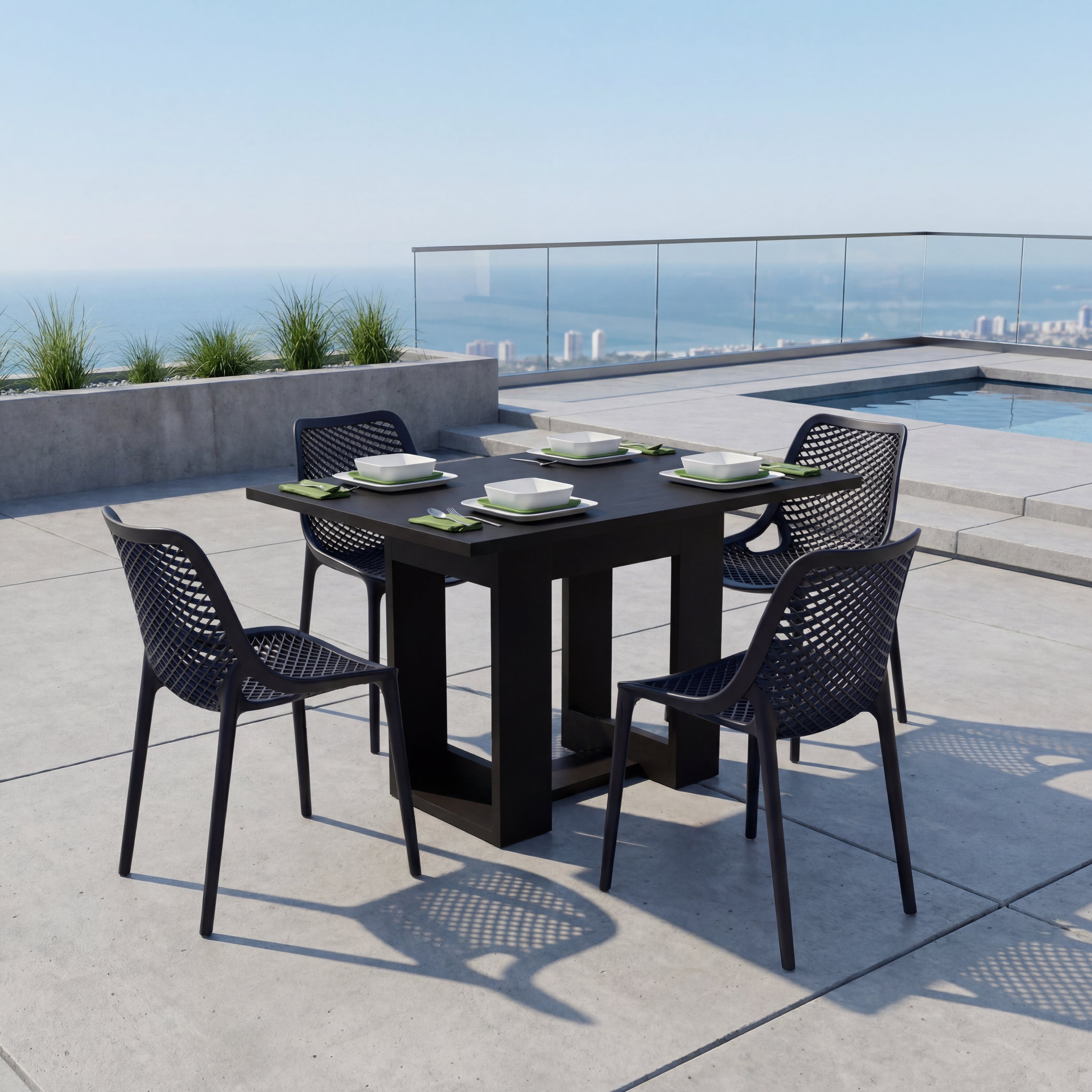 Combo Comedor Altea, Incluye Barra de Cocina y 4 Sillas