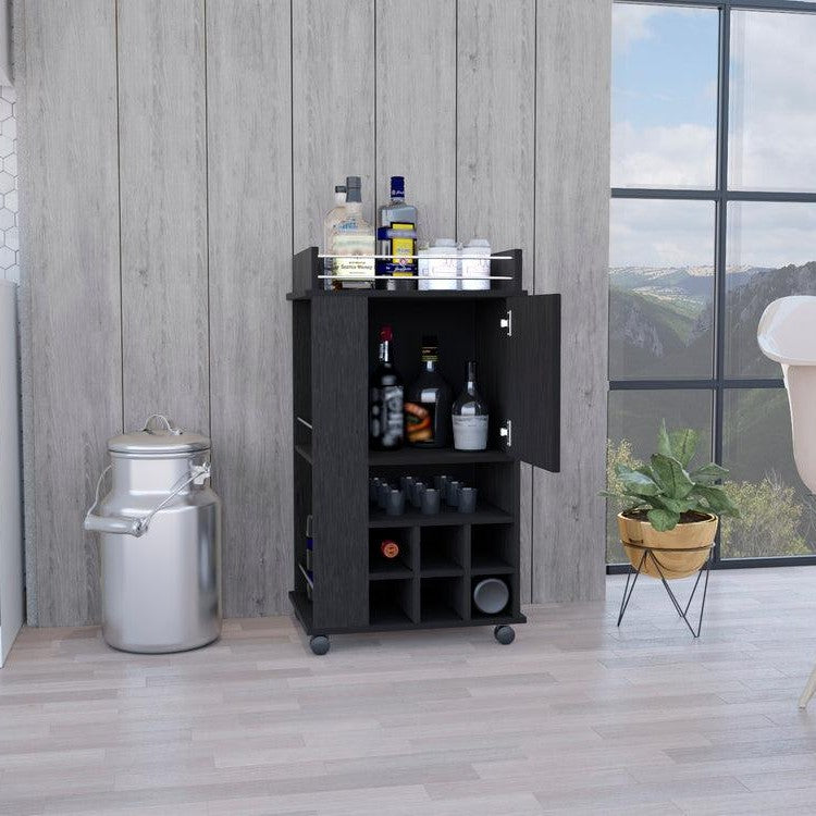 Bar Finland, Wengue, con Amplios Espacios para Ubicar Botellas ZF