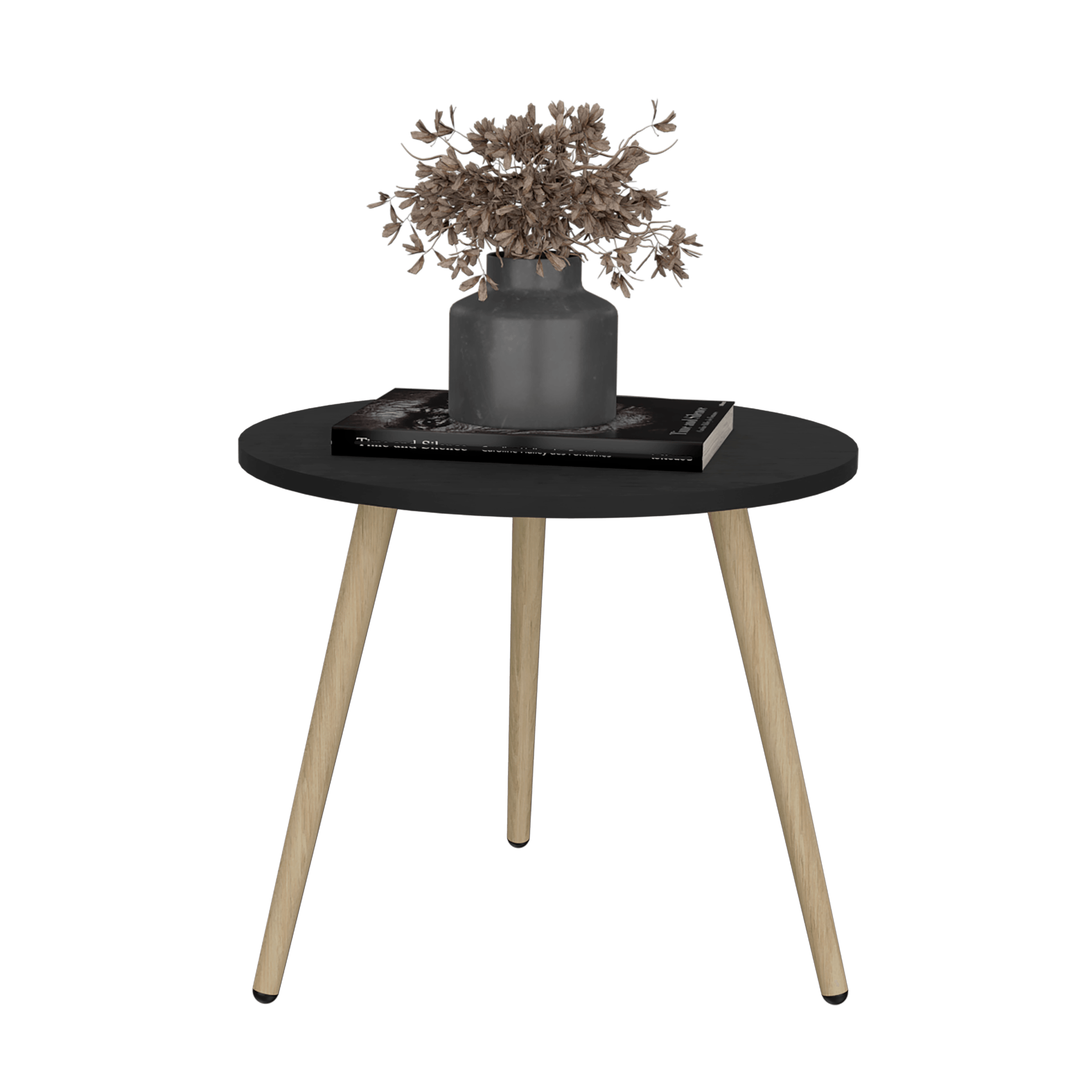 Mesa de Centro, Zohi, Wengue, con Diseño Redondo - VIRTUAL MUEBLES