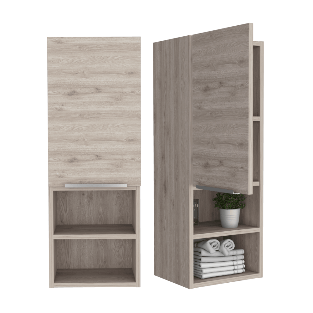 Gabinete de Baño Real, Humo, Ideal Para Espacios Reducidos ZF X2