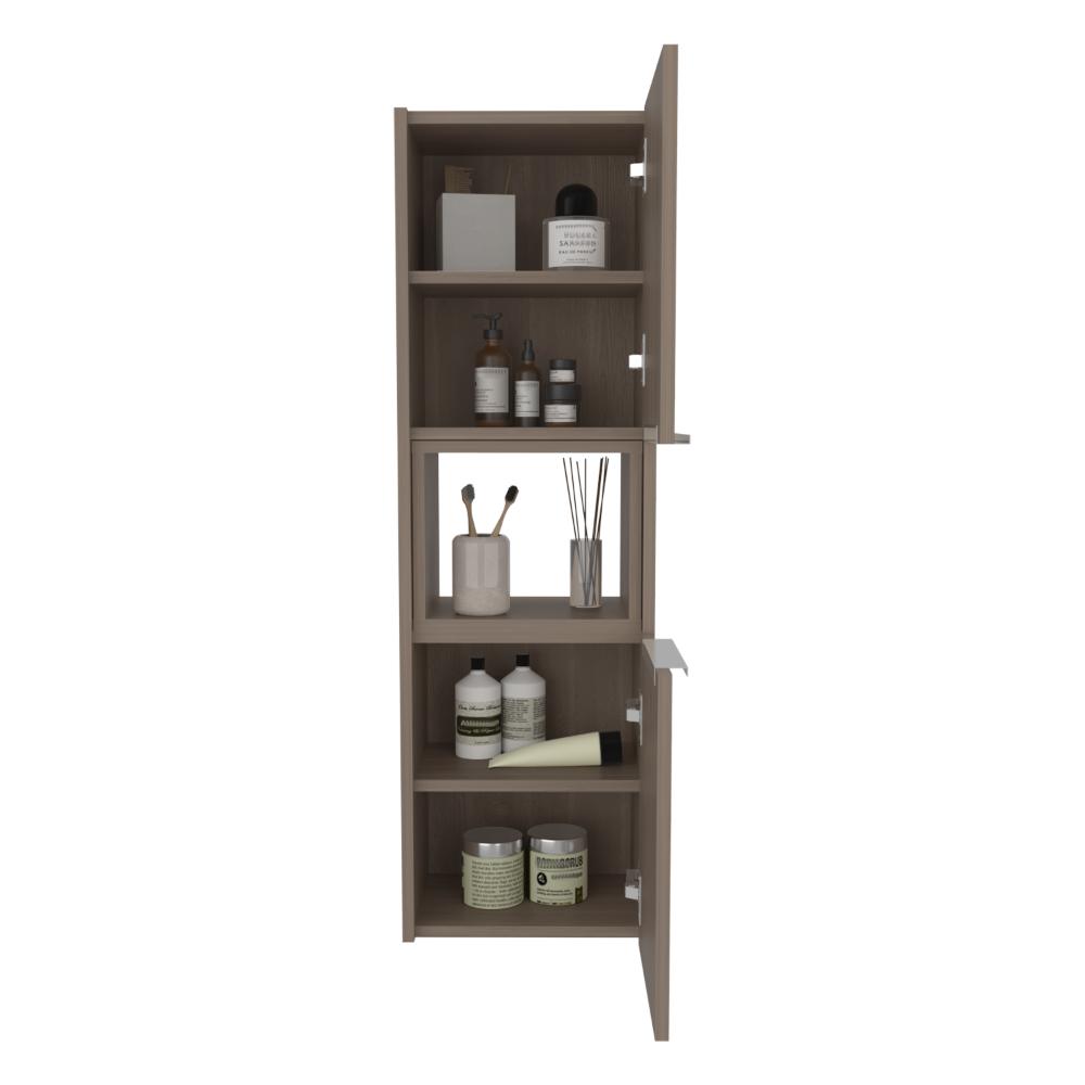 Gabinete de Baño Kairoz, Bardolino, Con dos puertas abatibles y cinco entrepaños ZF