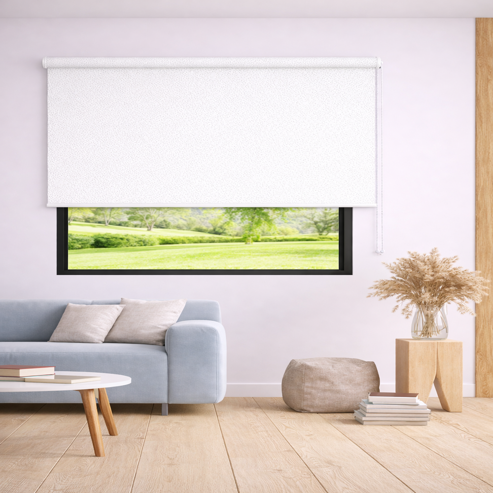 Persiana Enrollable Blackout Decorativo Melissa Blanco 200X180