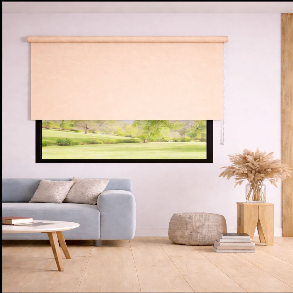Persiana Enrollable Blackout Clasico Crema 160 X 165