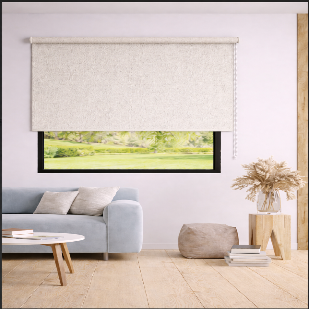 Persiana Enrollable Blackout Decorativo Melissa Beige 180X180