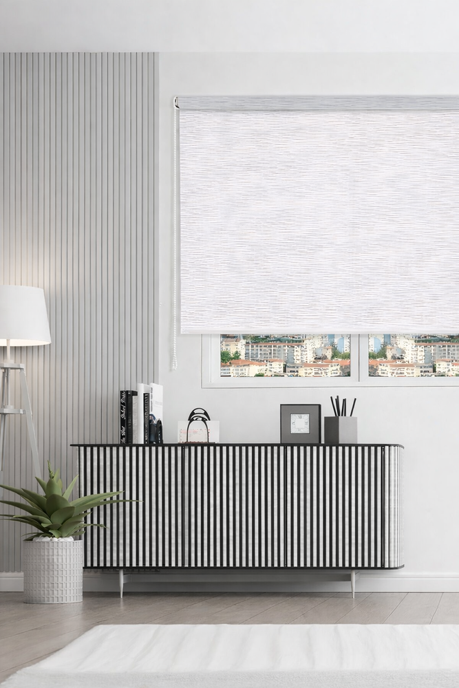Persiana Enrollable Screen Diseno Gris 180X140