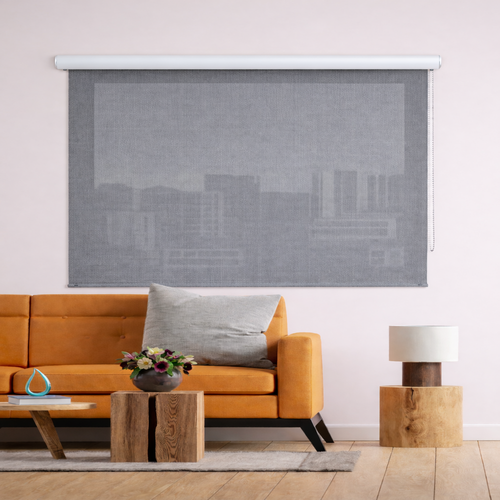 Persiana Enrollable Premium Screen Clasico Gris 200X180
